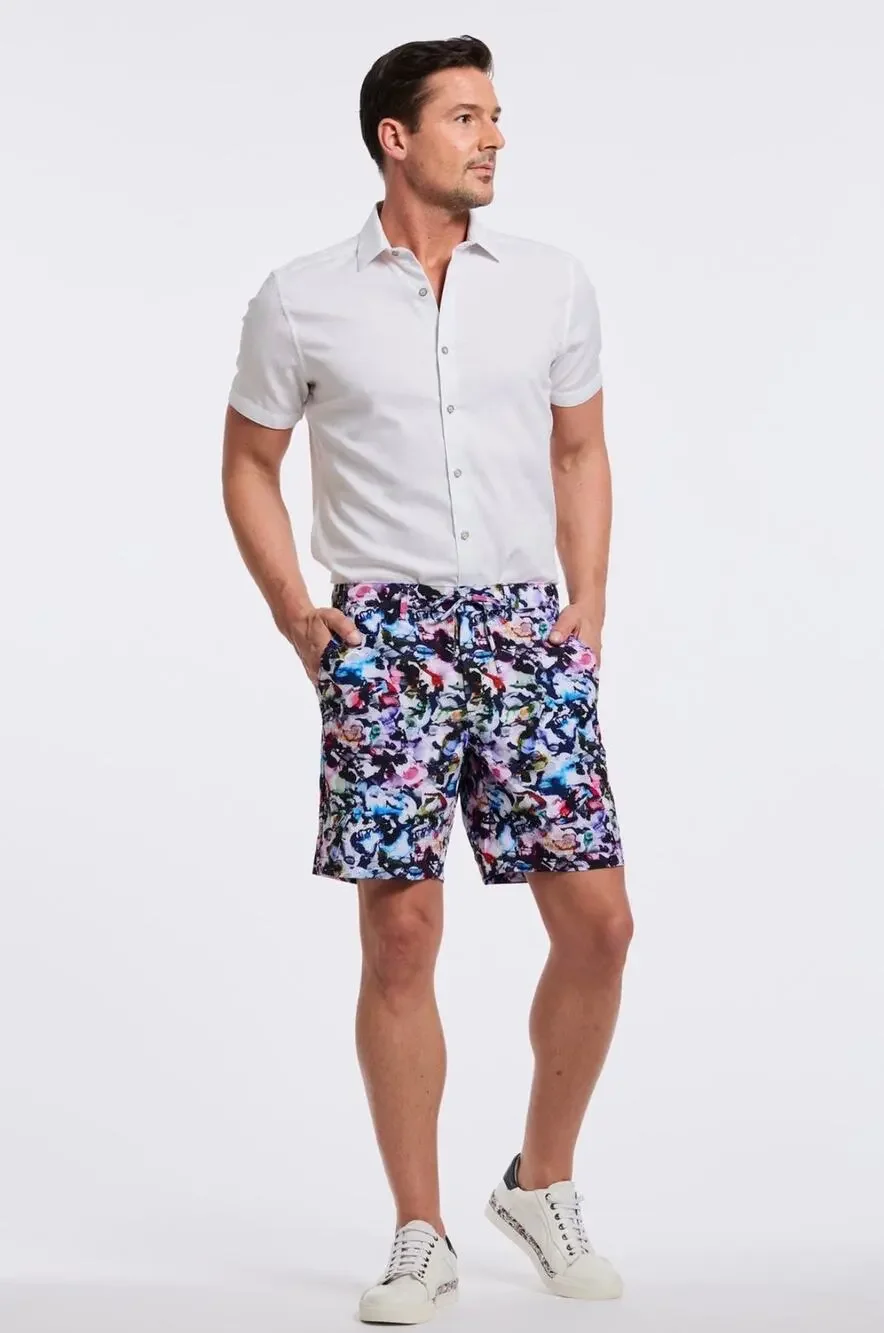 Robert Graham Hughes Woven‎ Shorts Multi Color Size 34 Board Shorts Miami Bold